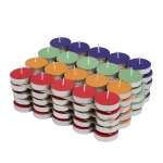 Solimo Colored Wax Candles (Set of 100)