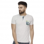 Veirdo Men’s Half Sleeve Henly Neck Cotton T-Shirt