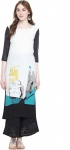 Women Printed Cotton  Straight Kurta